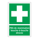 PAS de réanimation bouche-à-bouche directe