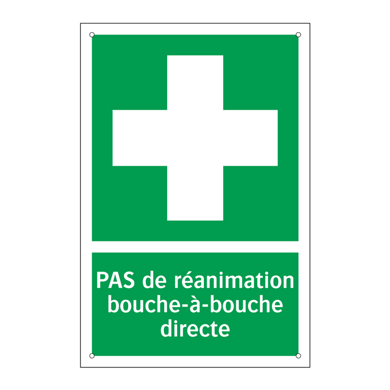 PAS de réanimation bouche-à-bouche directe