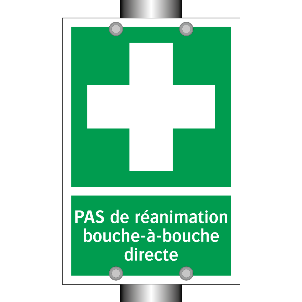 PAS de réanimation bouche-à-bouche directe