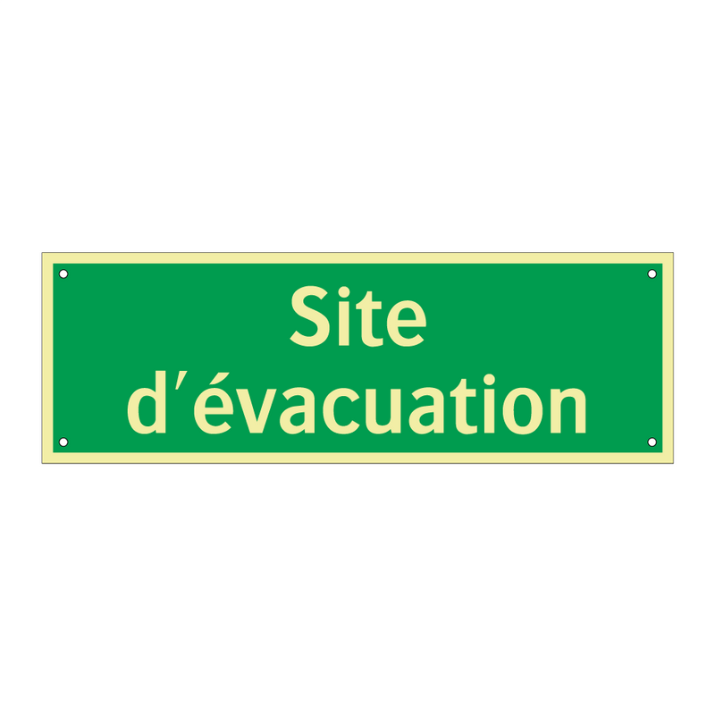 Site d'évacuation