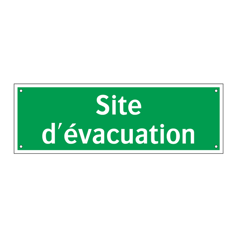 Site d'évacuation