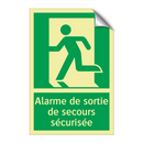 Alarme de sortie de secours sécurisée