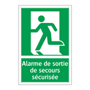 Alarme de sortie de secours sécurisée
