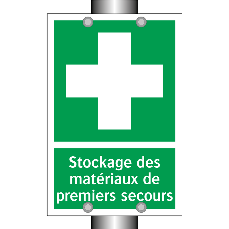Stockage des matériaux de premiers secours