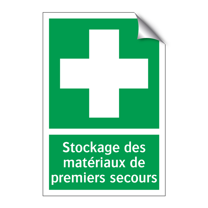 Stockage des matériaux de premiers secours