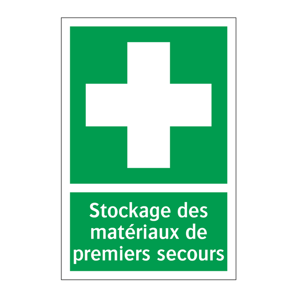 Stockage des matériaux de premiers secours