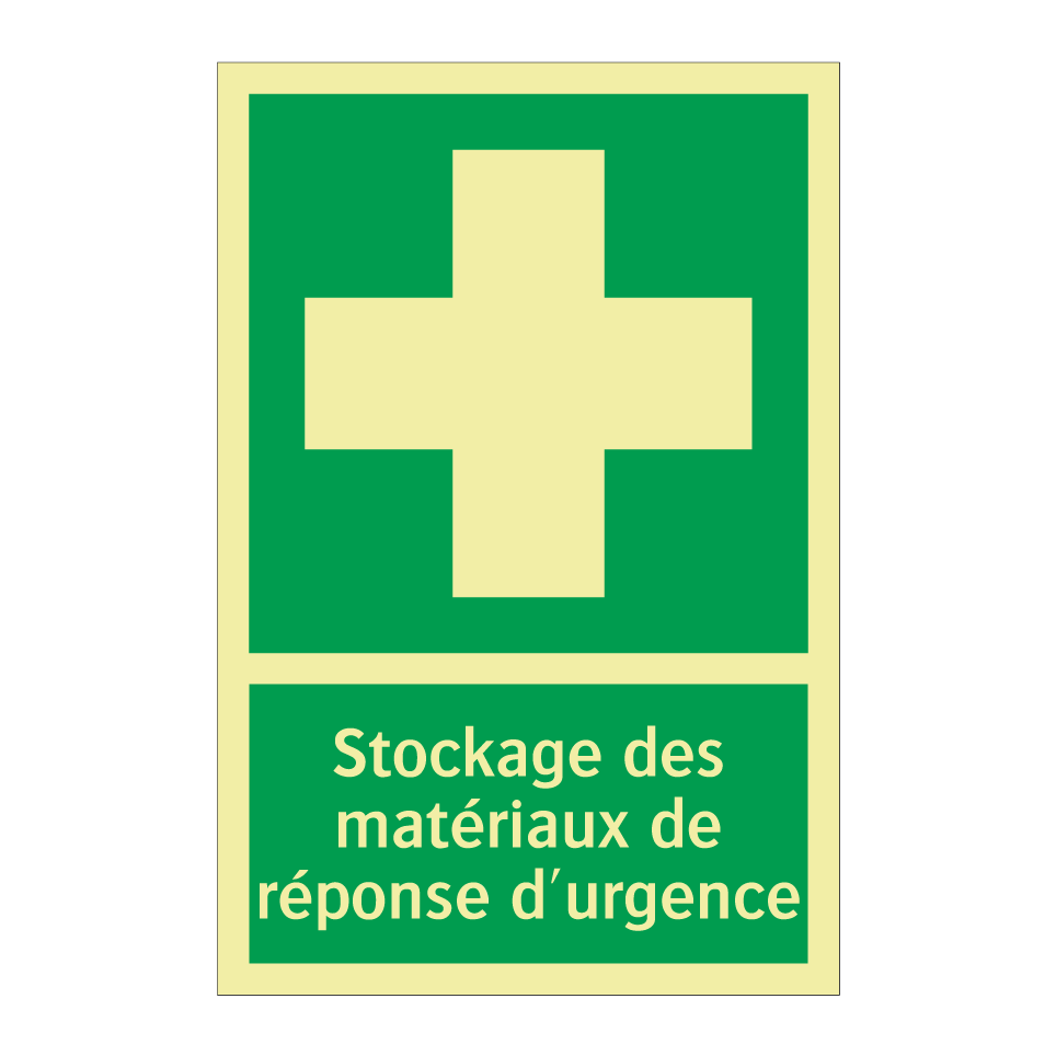 Stockage des matériaux de réponse d'urgence