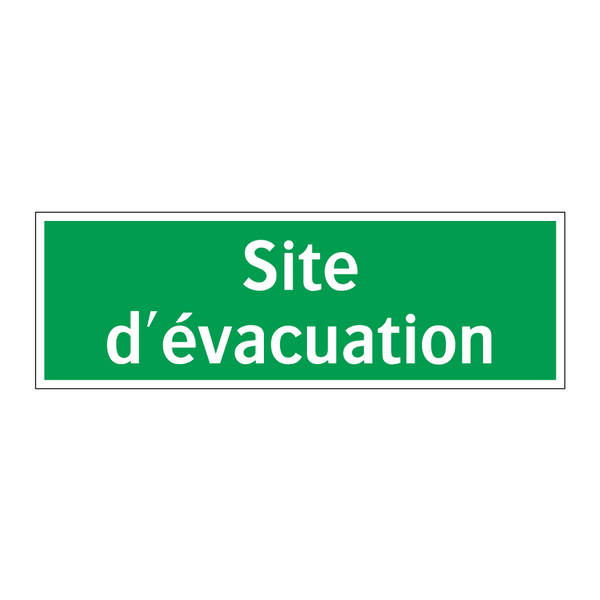 Site d'évacuation