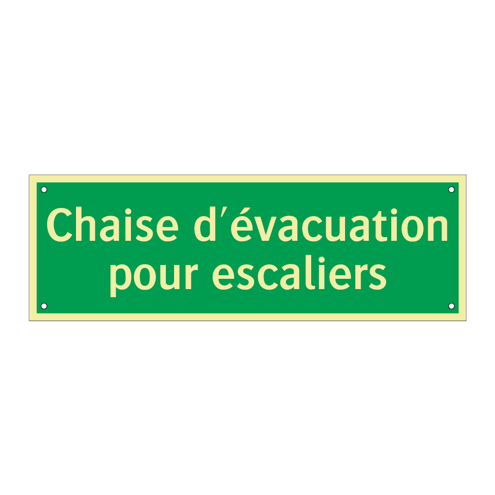 Chaise d'évacuation pour escaliers