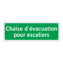 Chaise d'évacuation pour escaliers