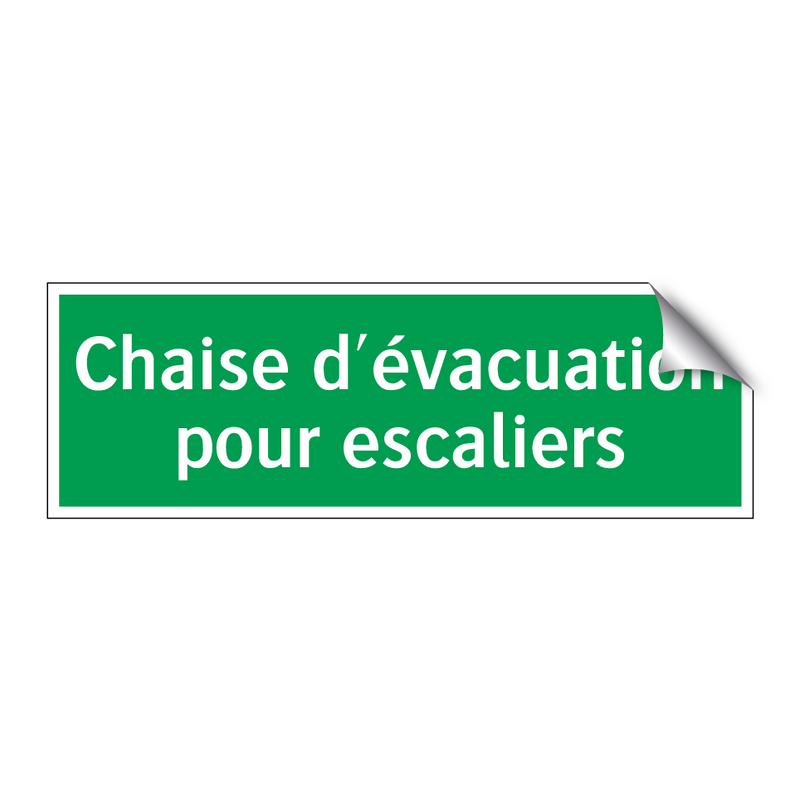 Chaise d'évacuation pour escaliers