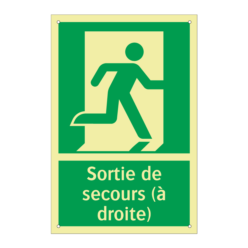 Sortie de secours (à droite)