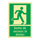 Sortie de secours (à droite)