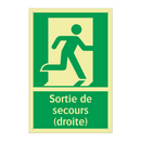 Sortie de secours (droite)