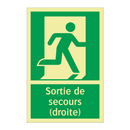 Sortie de secours (droite)