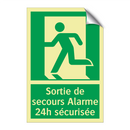 Sortie de secours Alarme 24h sécurisée