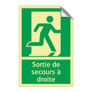 Sortie de secours à droite