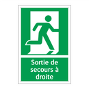 Sortie de secours à droite