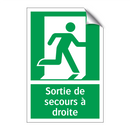 Sortie de secours à droite