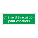 Chaise d'évacuation pour escaliers
