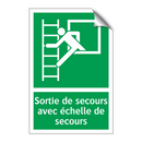 Sortie de secours avec échelle de secours