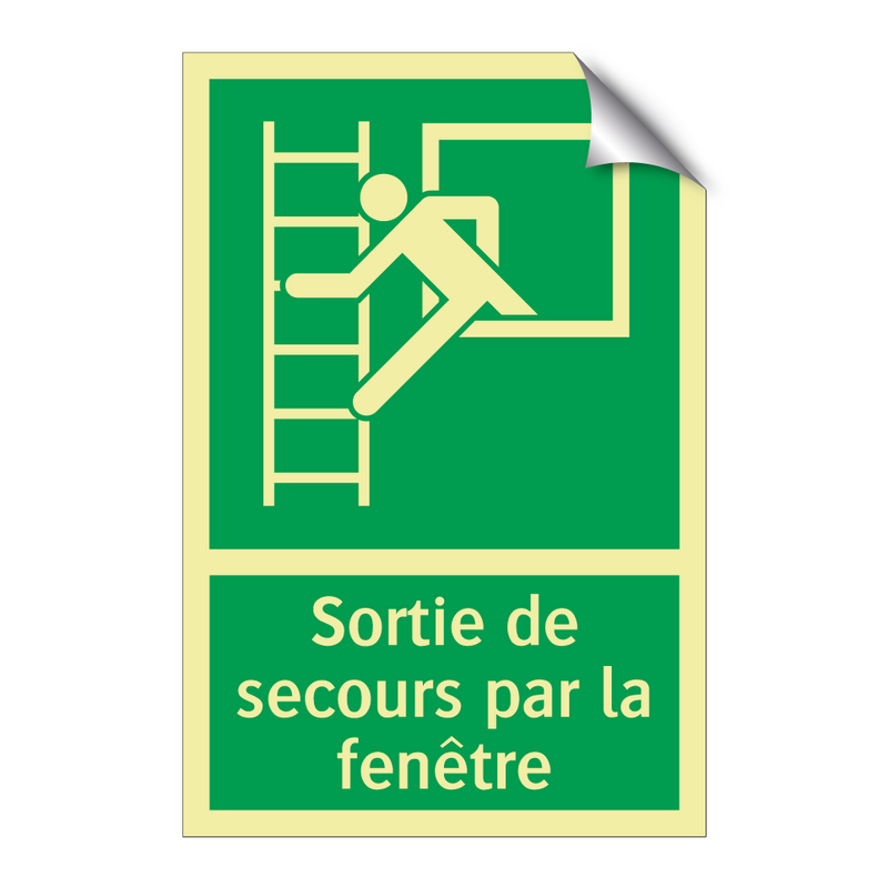 Sortie de secours par la fenêtre