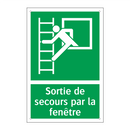 Sortie de secours par la fenêtre