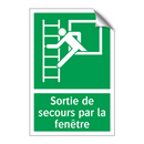 Sortie de secours par la fenêtre