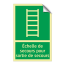 Échelle de secours pour sortie de secours
