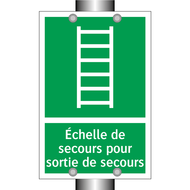 Échelle de secours pour sortie de secours