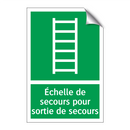 Échelle de secours pour sortie de secours