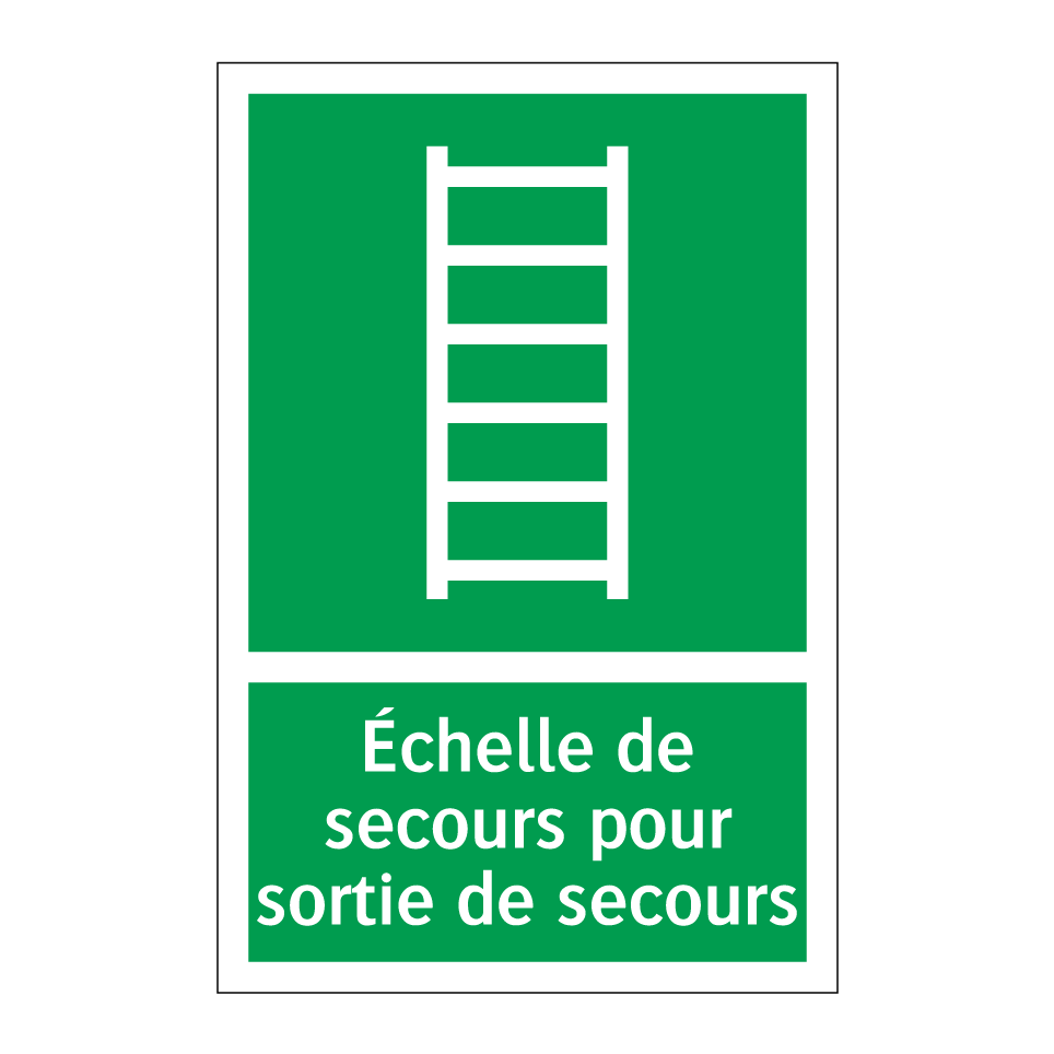 Échelle de secours pour sortie de secours
