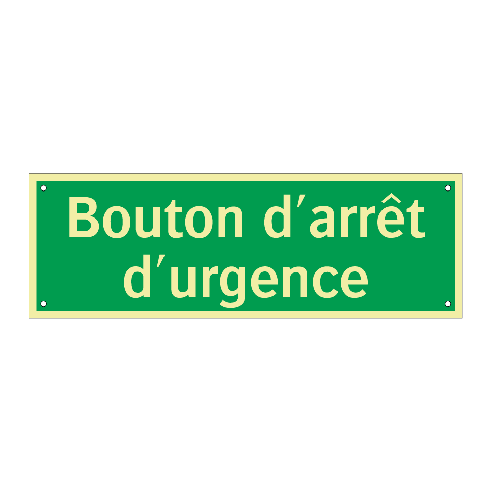Bouton d'arrêt d'urgence