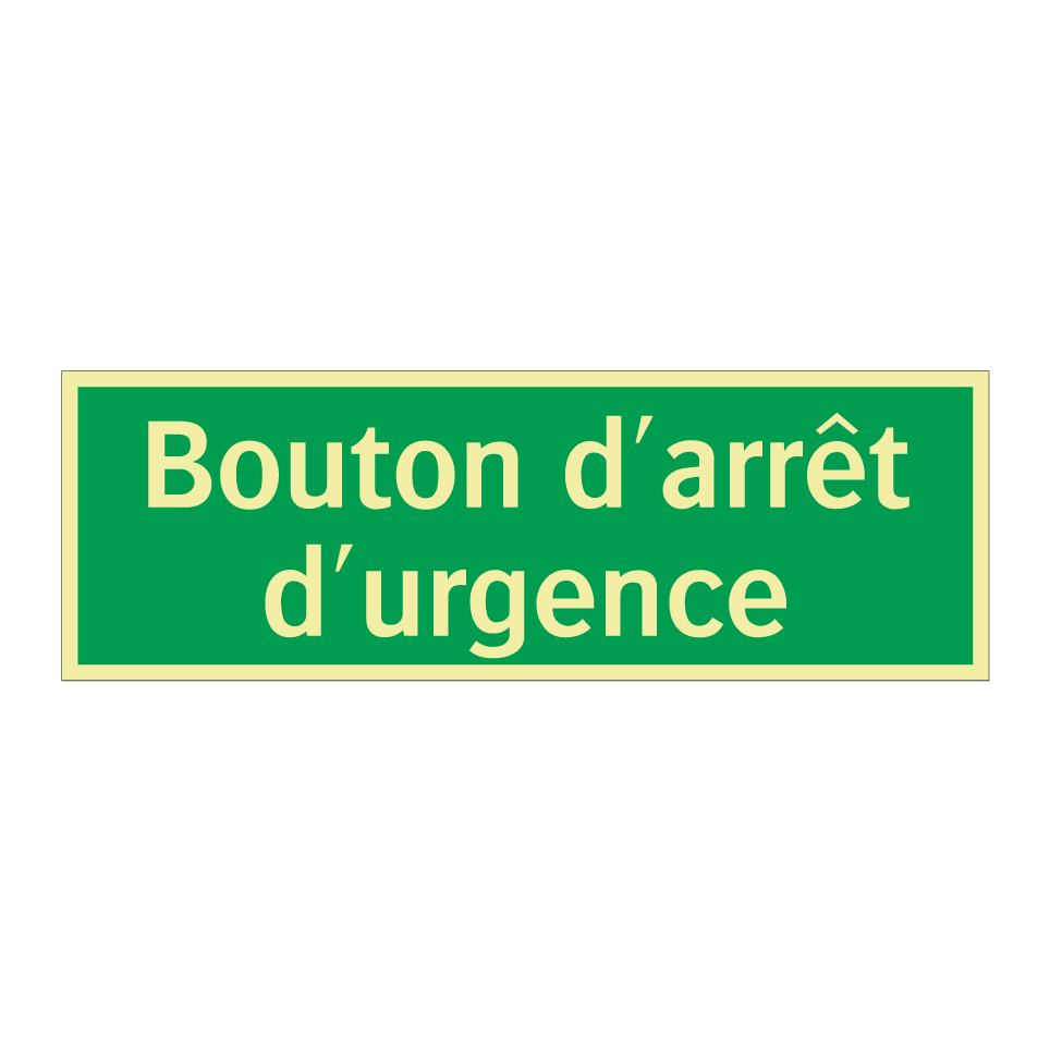 Bouton d'arrêt d'urgence