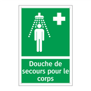 Douche de secours pour le corps