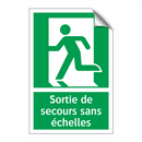 Sortie de secours sans échelles