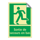 Sortie de secours en bas