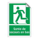 Sortie de secours en bas