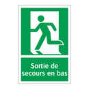 Sortie de secours en bas