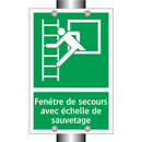 Fenêtre de secours avec échelle de sauvetage