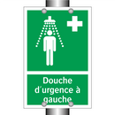Douche d'urgence à gauche
