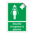 Douche d'urgence à gauche