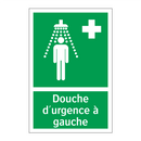Douche d'urgence à gauche