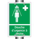 Douche d'urgence à droite
