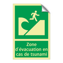 Zone d'évacuation en cas de tsunami