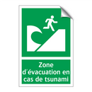 Zone d'évacuation en cas de tsunami