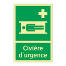 Civière d'urgence