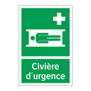 Civière d'urgence