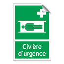 Civière d'urgence