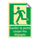 Garder la porte coupe-feu dégagée